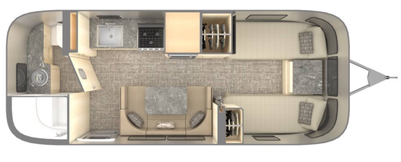 A photo of this 2023 Airstream FLYING CLOUD 23FB
