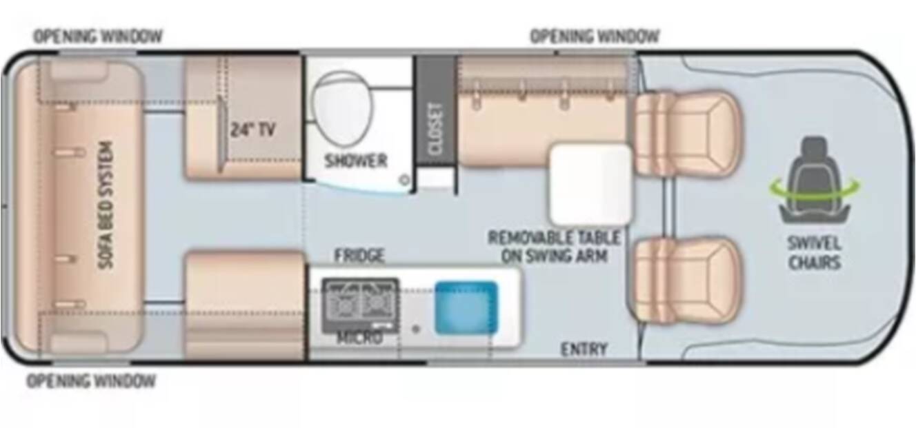 A photo of this 2022 Thor Sequence Promaster 20J ROOFTOP