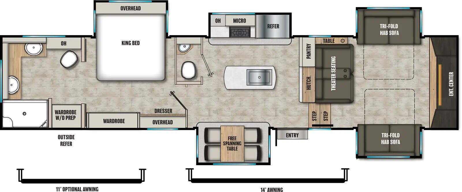 A photo of this 2024 Coachmen Brookstone 344FL