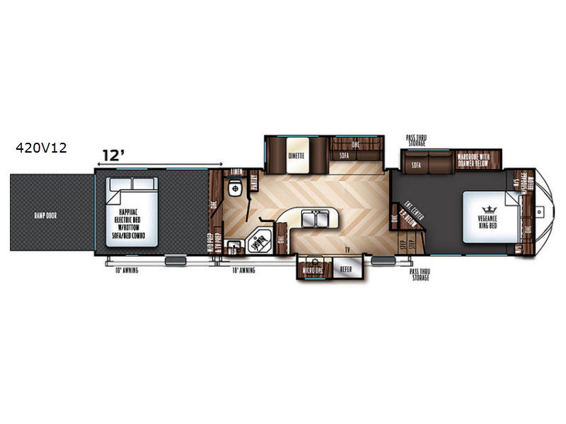 2018 Forest River Rv Vengeance 420V12 in sterling heights MI