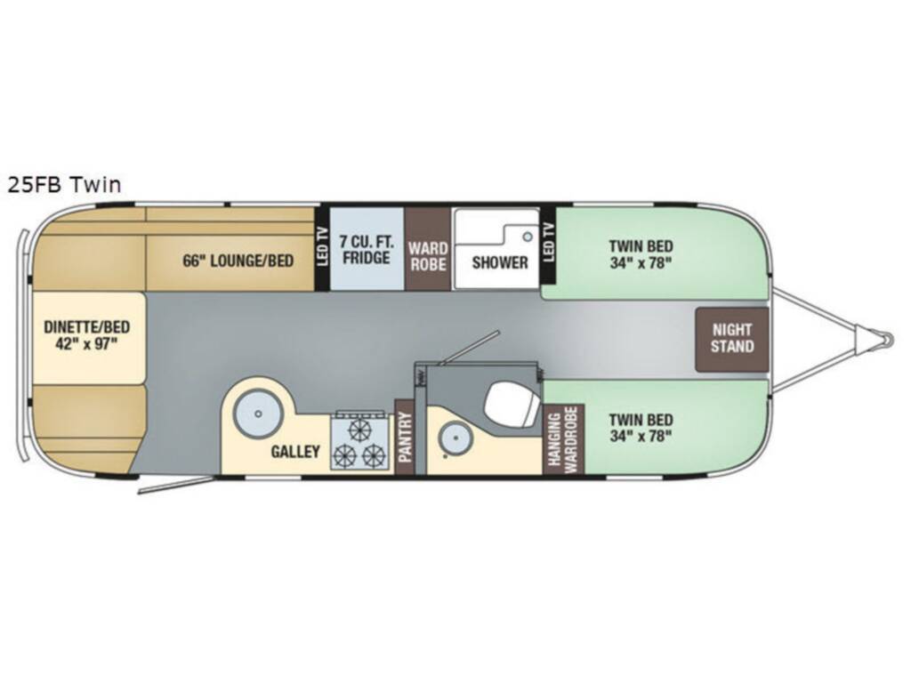 2018 Airstream INTERNATIONAL SIGNATURE 25FB TWIN in san diego CA
