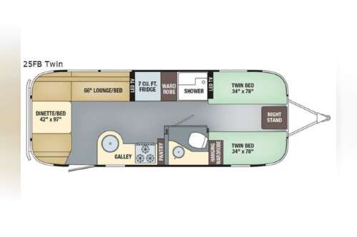 2018 Airstream INTERNATIONAL SIGNATURE 25FB TWIN in san diego CA