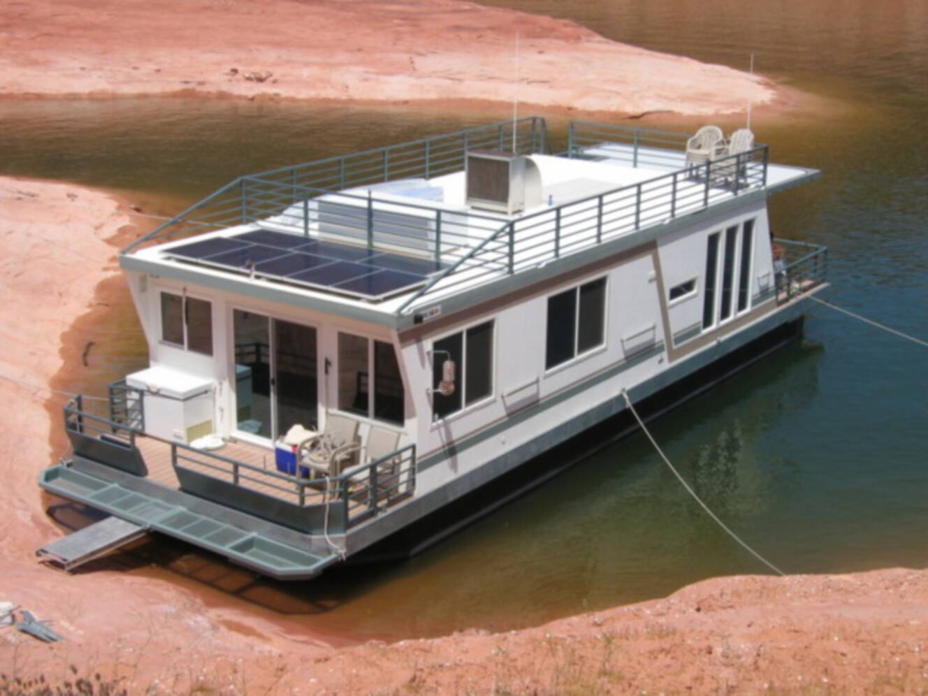 A photo of this 2004 Custom Houseboat