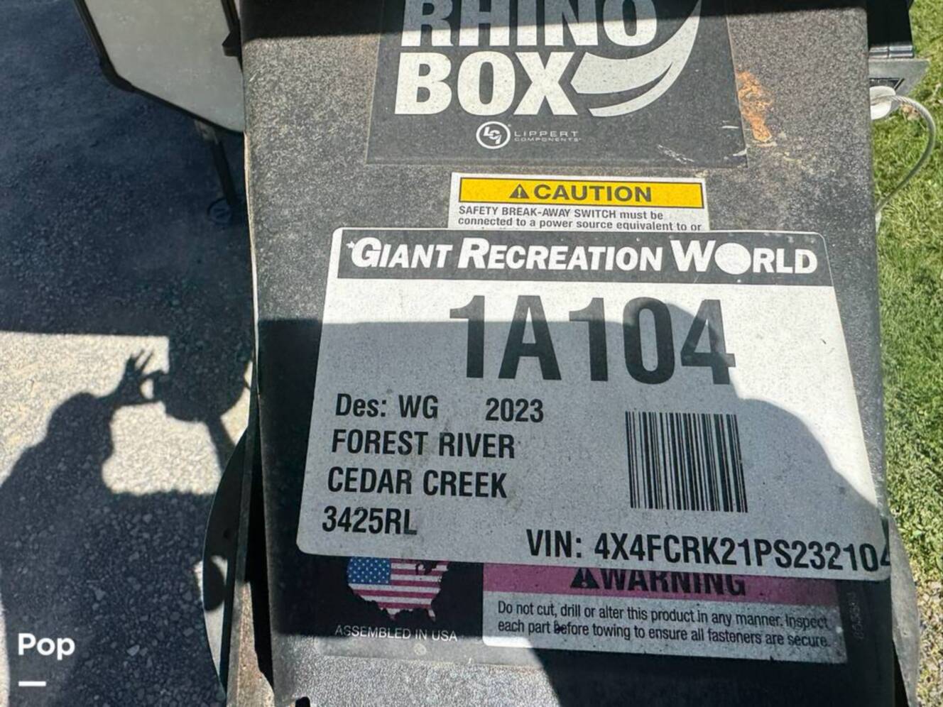 A photo of this 2023 Forest River Cedar Creek Experience 3425RL