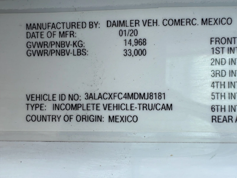 2021 FREIGHTLINER BUSINESS CLASS M2 106