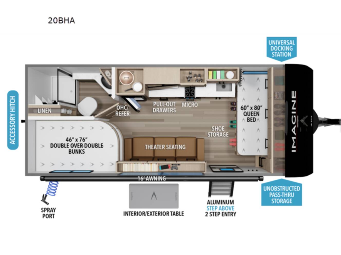 A photo of this 2026 Grand Design Imagine AIM 20BHA