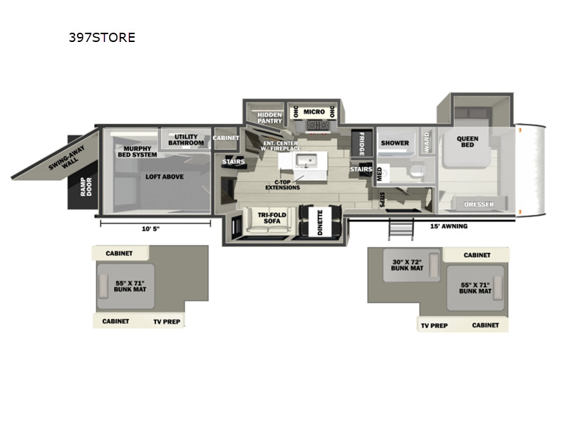 2026 Forest River Rv Cherokee Rogue Store 397STORE in batavia OH