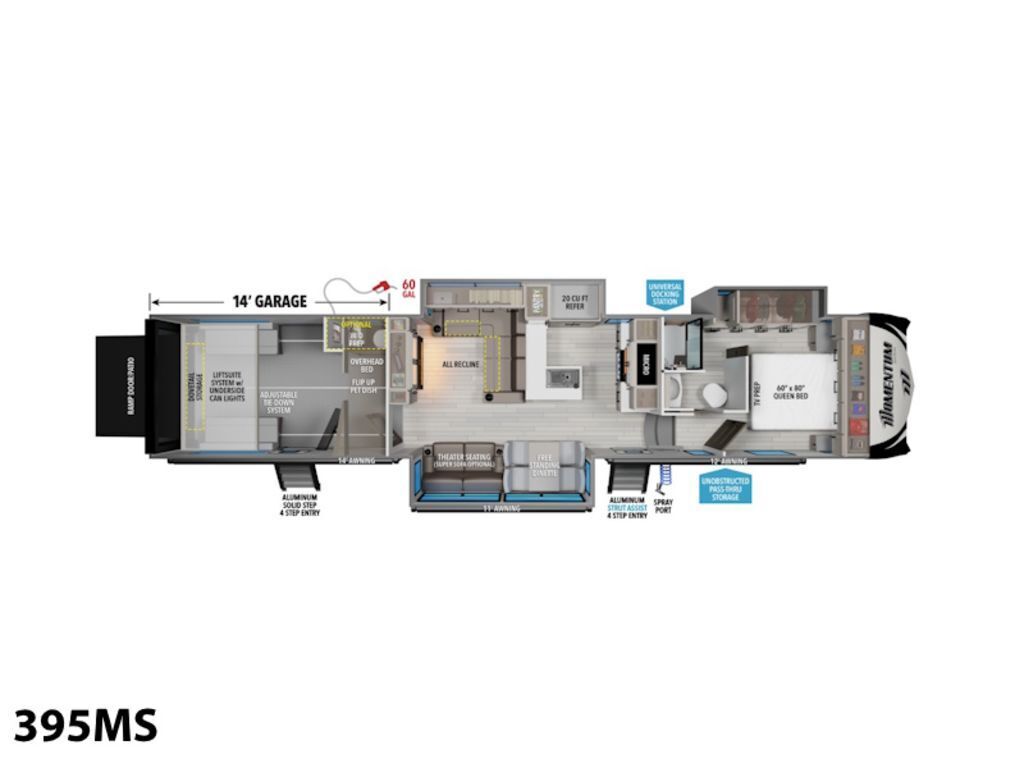A photo of this 2026 Grand Design Momentum M-Class 395MS