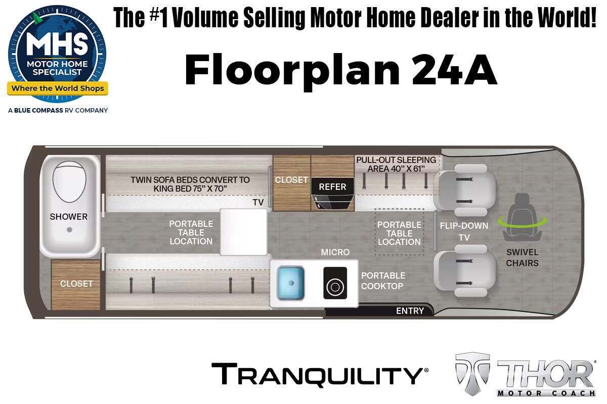 A photo of this 2027 Thor Motor Coach Tranquility 24A