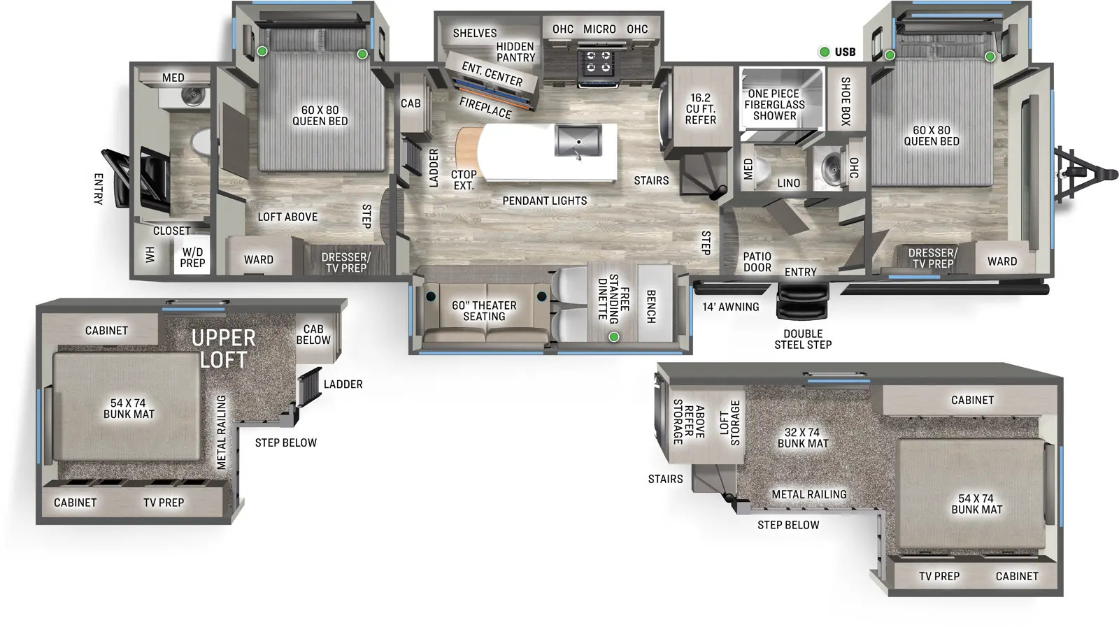 A photo of this 2026 Forest River Sierra Destination 41DUPLEX