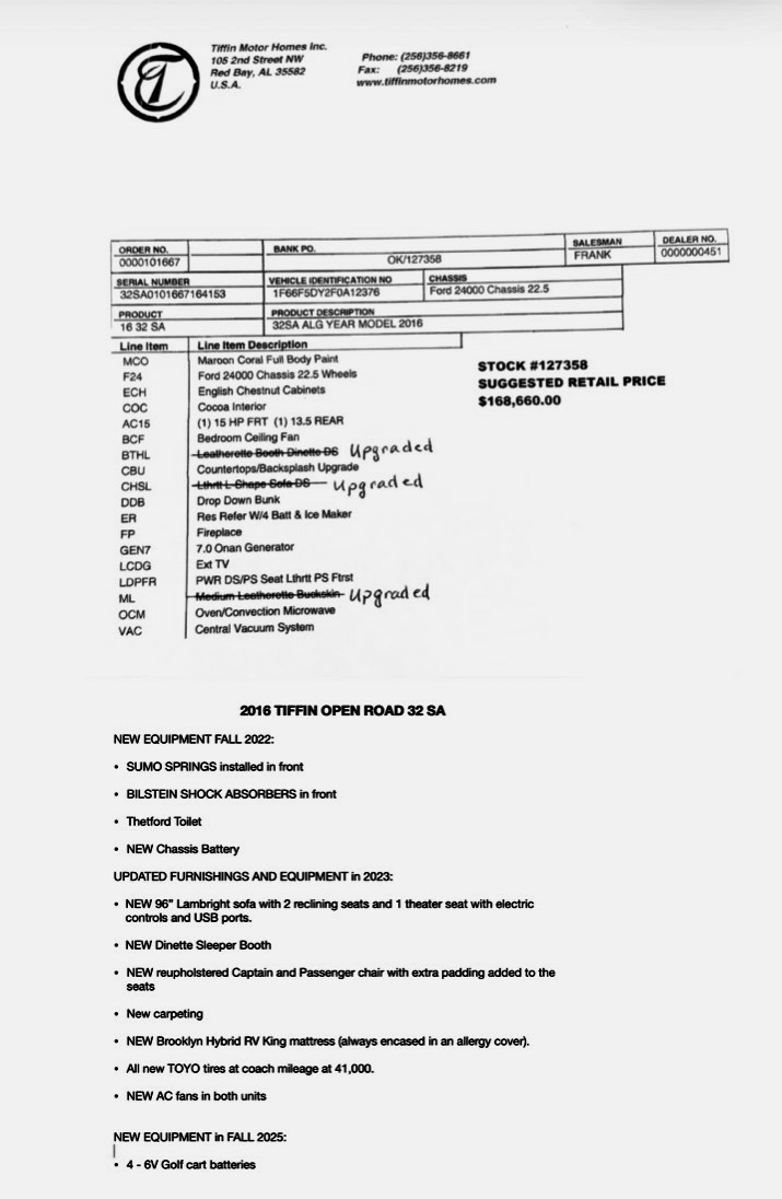 2016 Tiffin Motorhomes ALLEGRO OPEN ROAD 32 SA in allentown PA