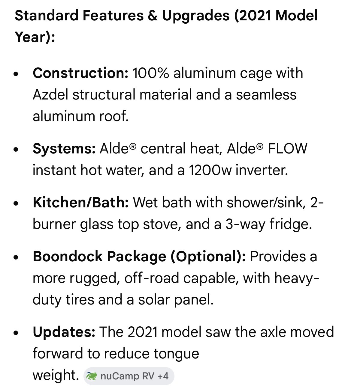 2021 Nucamp T@B 400 BOONDOCK in gulfport FL