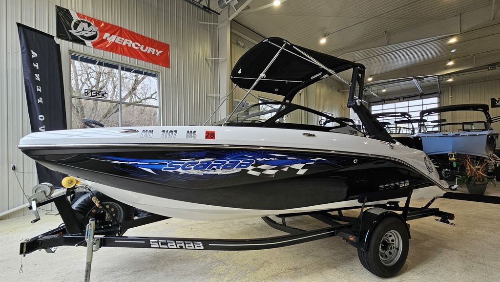 2021 Scarab 195 ID in red wing MN