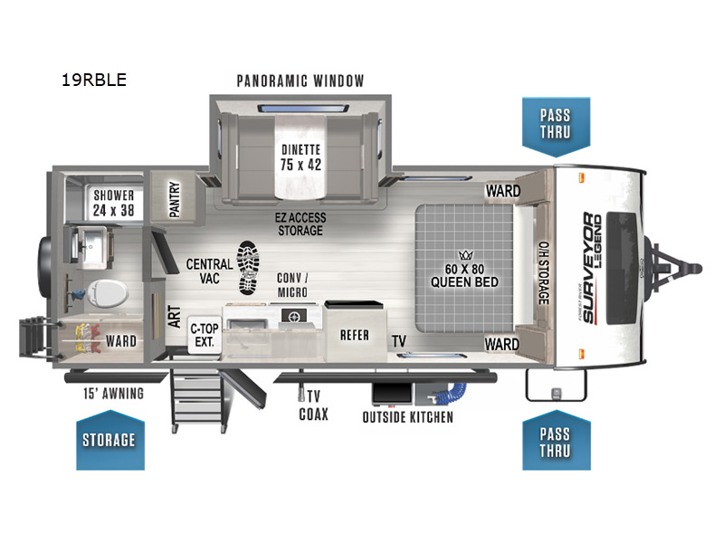 2022 Forest River Rv Surveyor Legend 19RBLE in myrtle beach SC