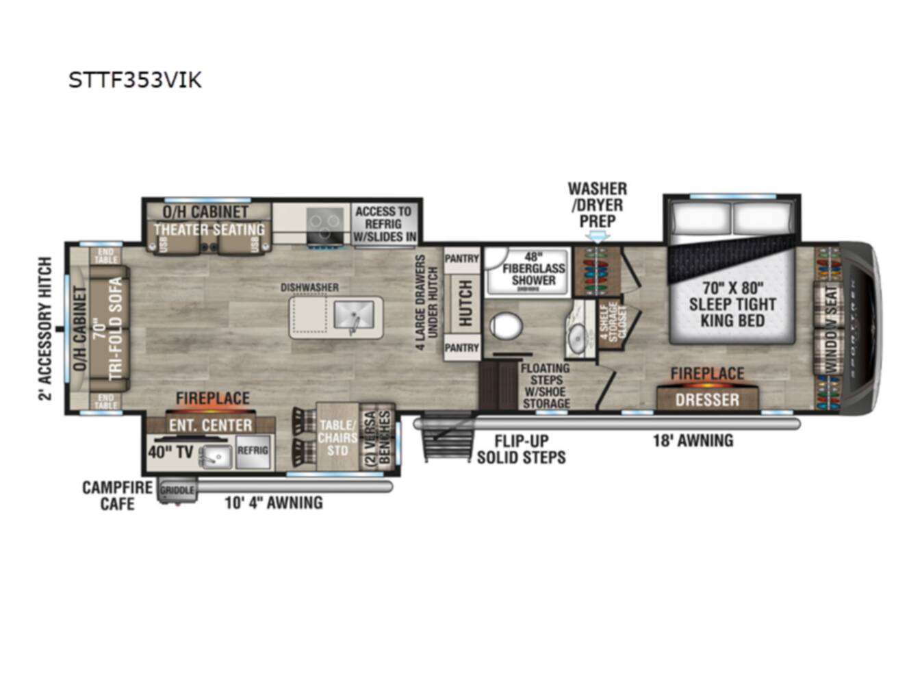 A photo of this 2026 Venture Rv SportTrek Touring Edition 353VIK