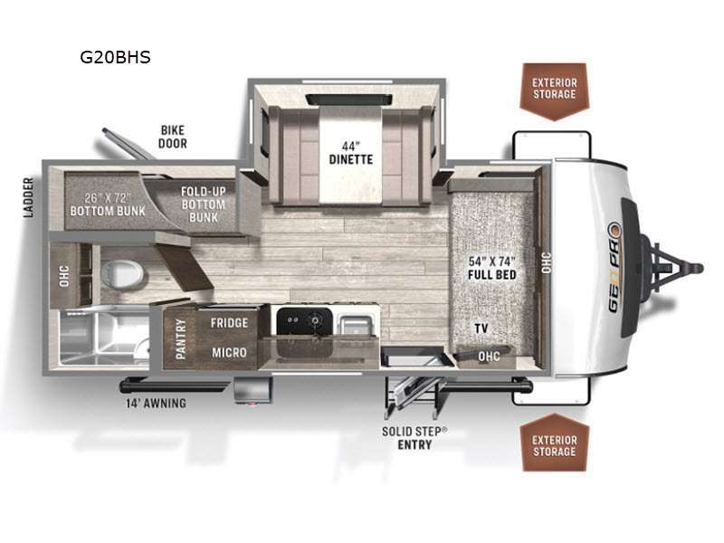 2023 Forest River Rv Rockwood GEO Pro 20BHS G20BHS in joppa MD