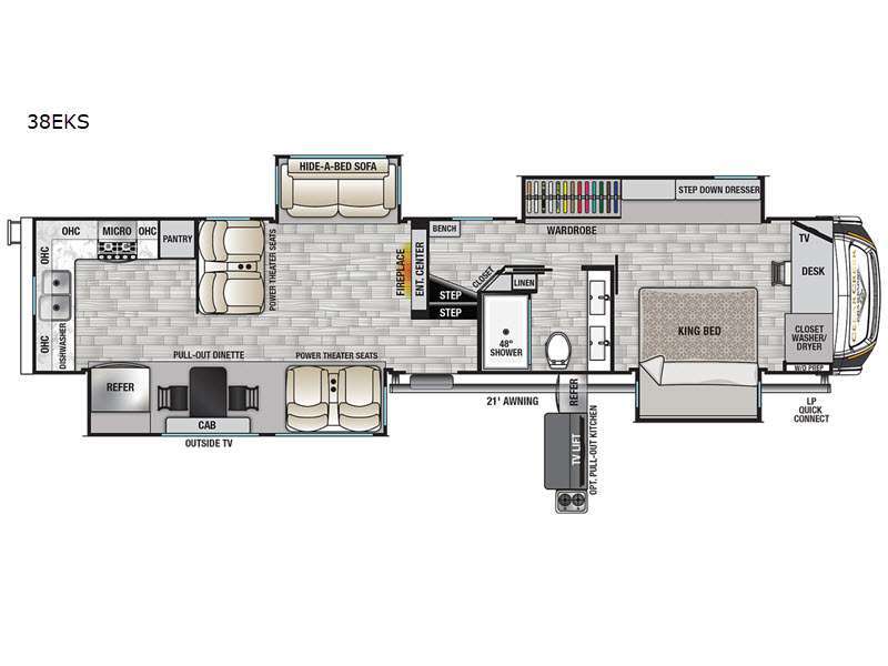 2022 Forest River Rv Cedar Creek Champagne Edition 38EKS in stuart FL