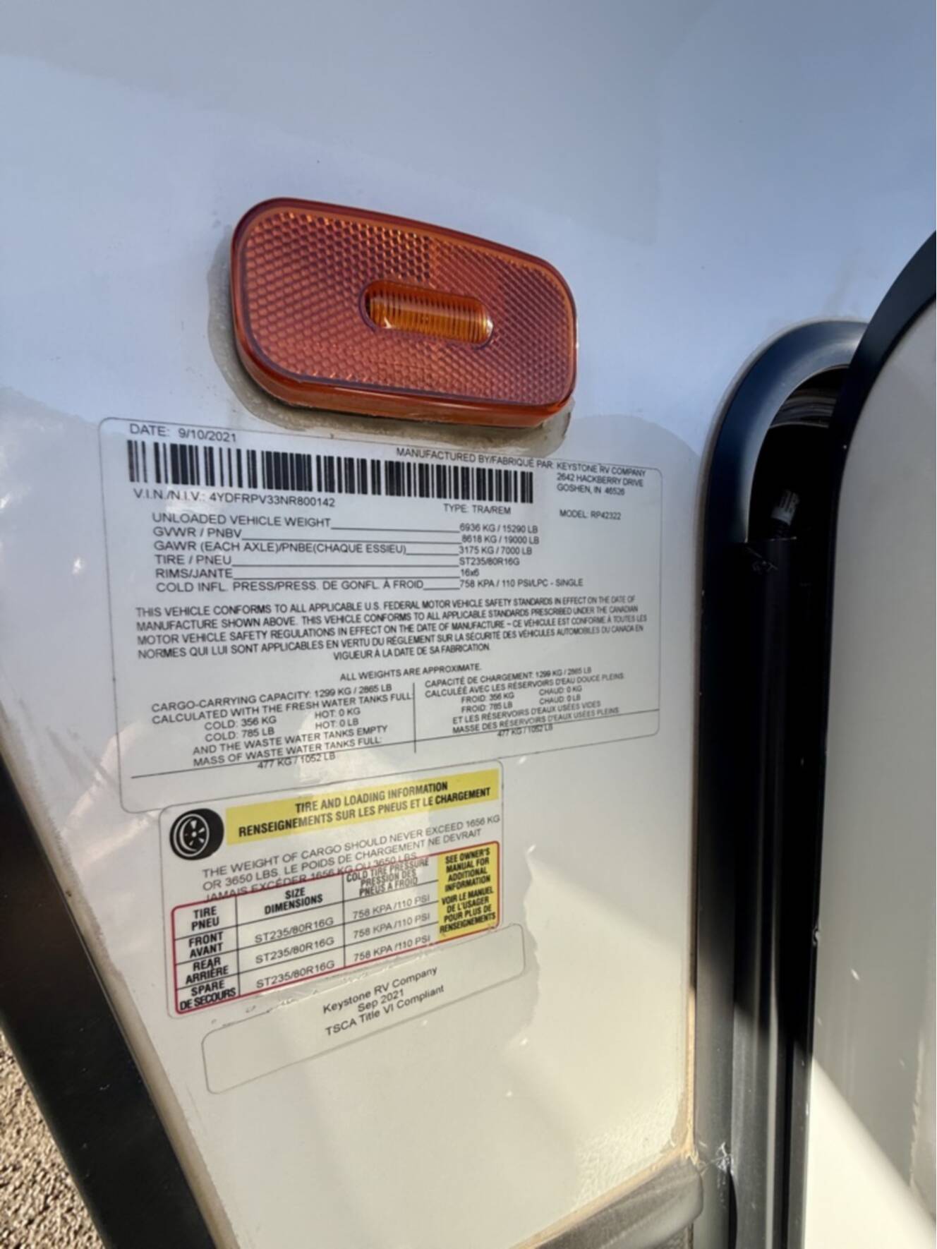 A photo of this 2022 Keystone RAPTOR 423