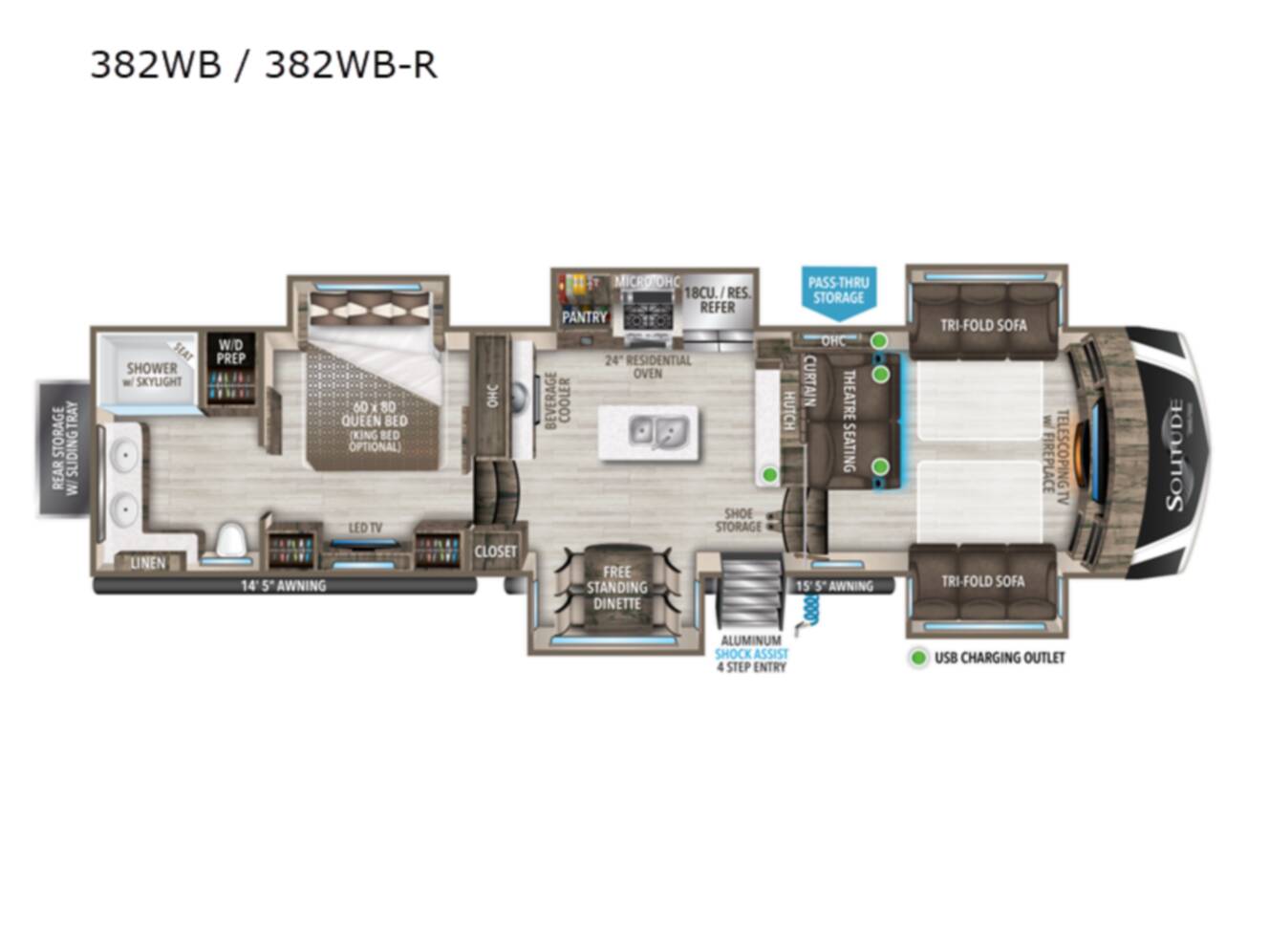 A photo of this 2022 Grand Design SOLITUDE 382WB