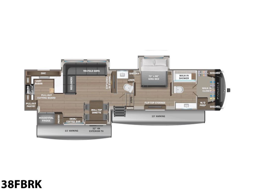 2026 Jayco Fifth Wheels Pinnacle 38FBRK in mt pleasant MI
