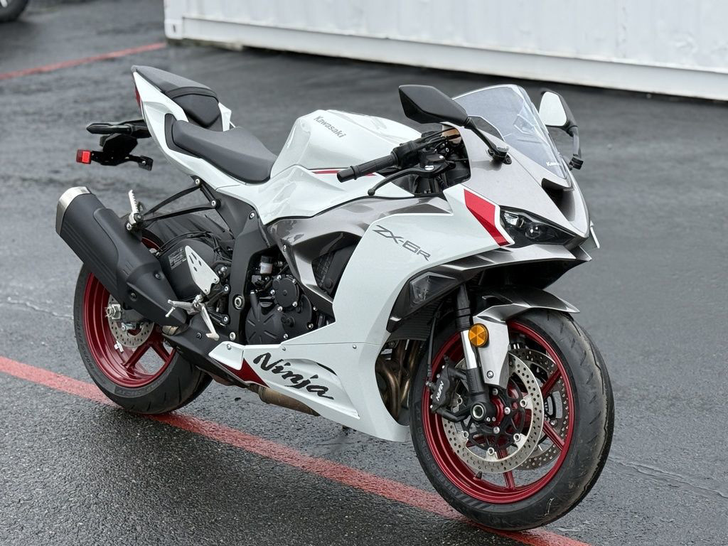 White 2024 Kawasaki Ninja ZX-6R Motorcycles For Sale - Cycle Trader
