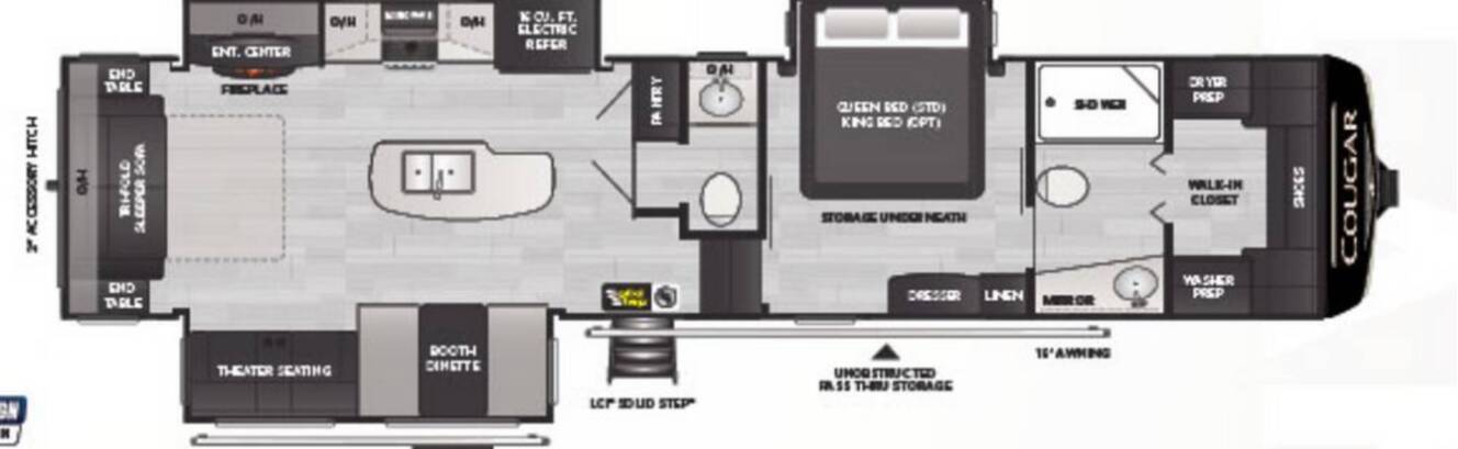 A photo of this 2023 Keystone Cougar 355FBS