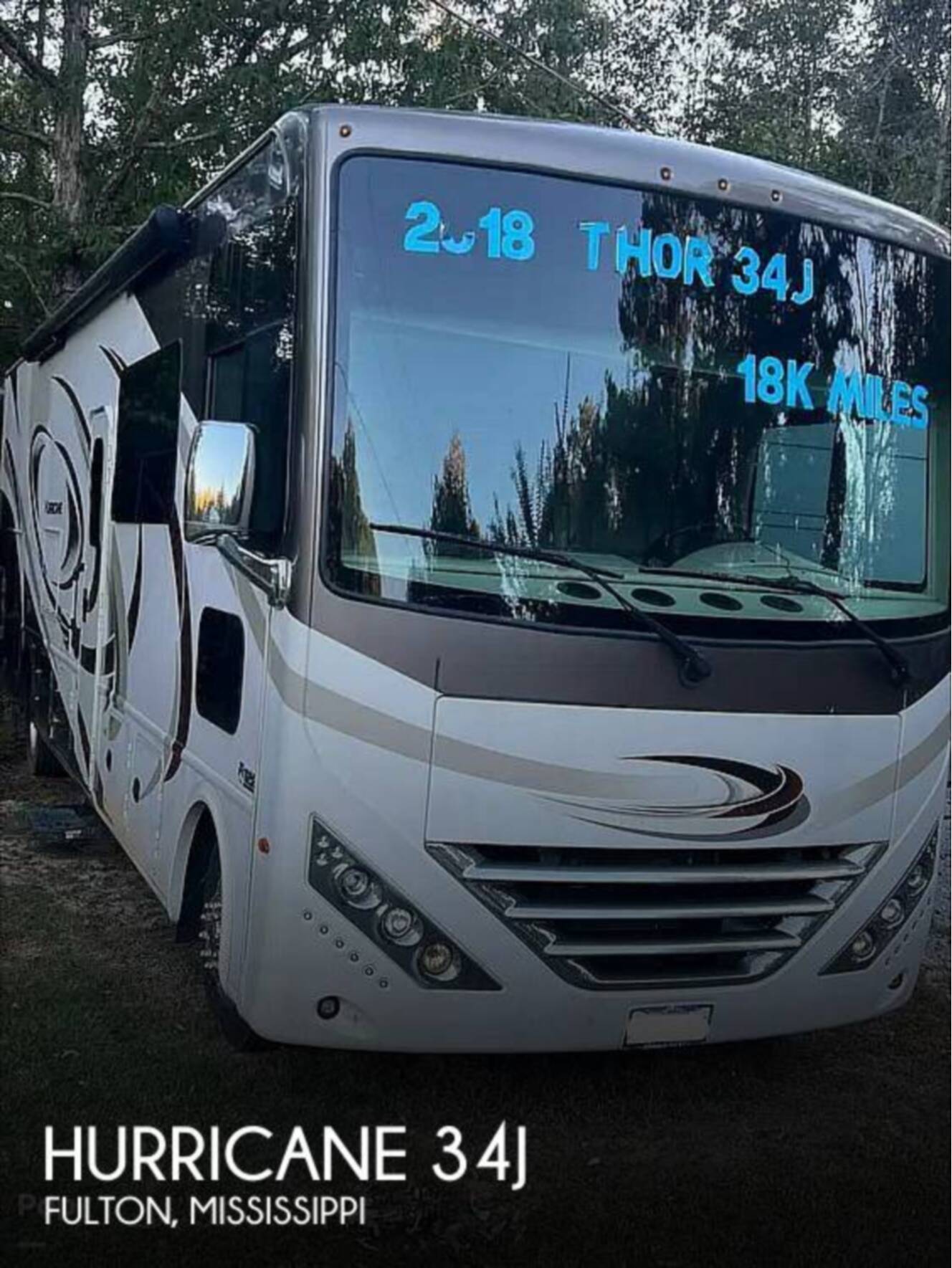 A photo of this 2018 Thor Motor Coach Hurricane 34J