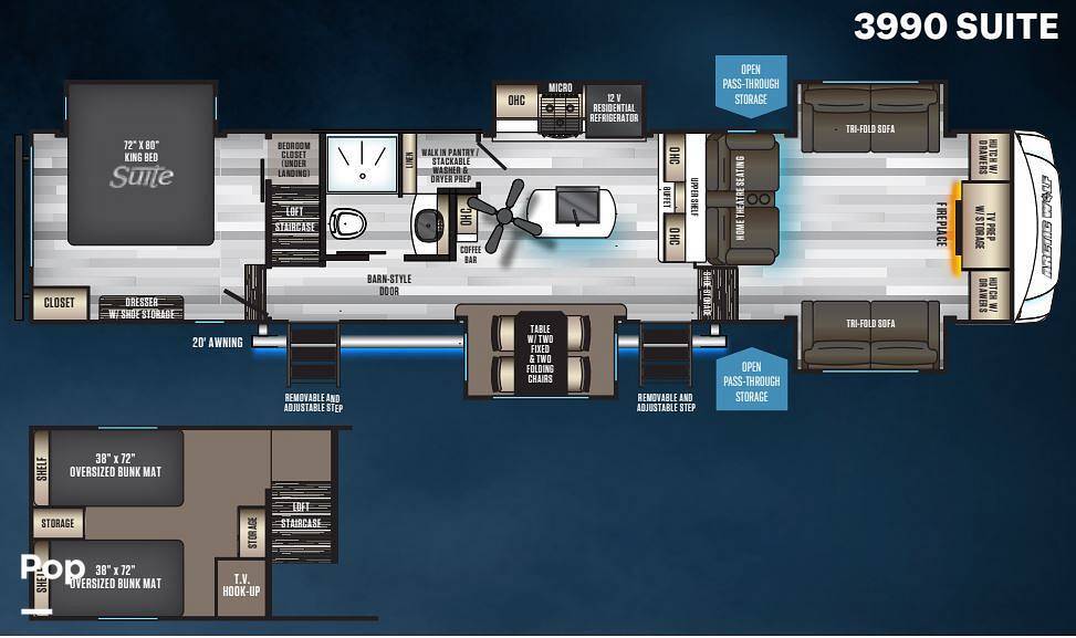 2021 Cherokee Arctic Wolf 3990SUITE in burkesville KY