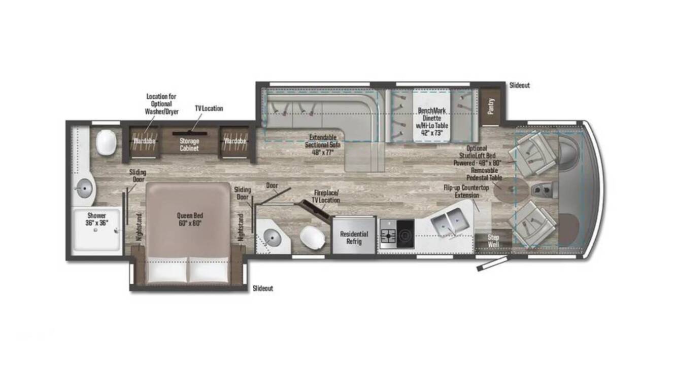 A photo of this 2022 Winnebago Adventurer 35F
