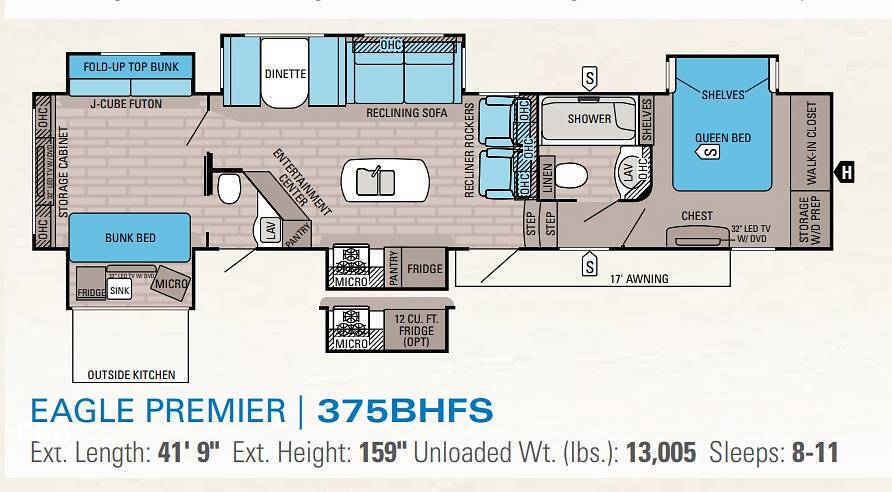 2015 Jayco Eagle Premier 375BHFS in cumberland VA