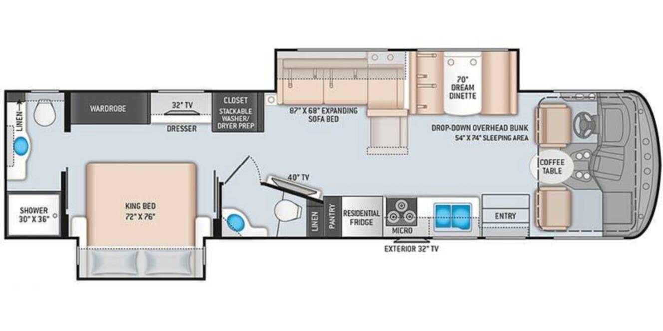 A photo of this 2020 Thor Motor Coach Hurricane 35M