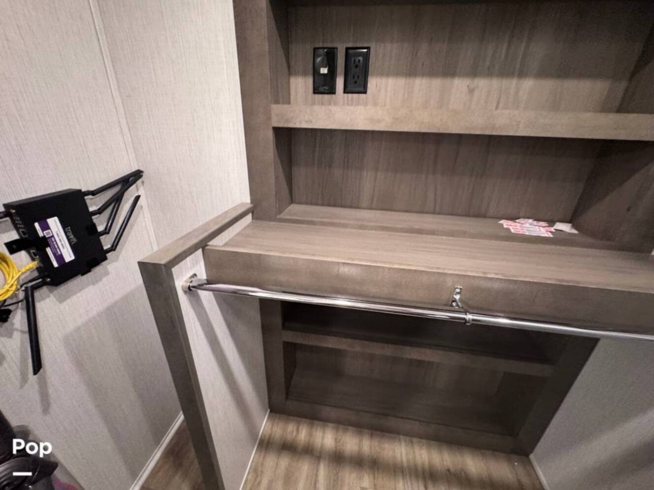 A photo of this 2023 Forest River Riverstone 45BATH Toy Hauler