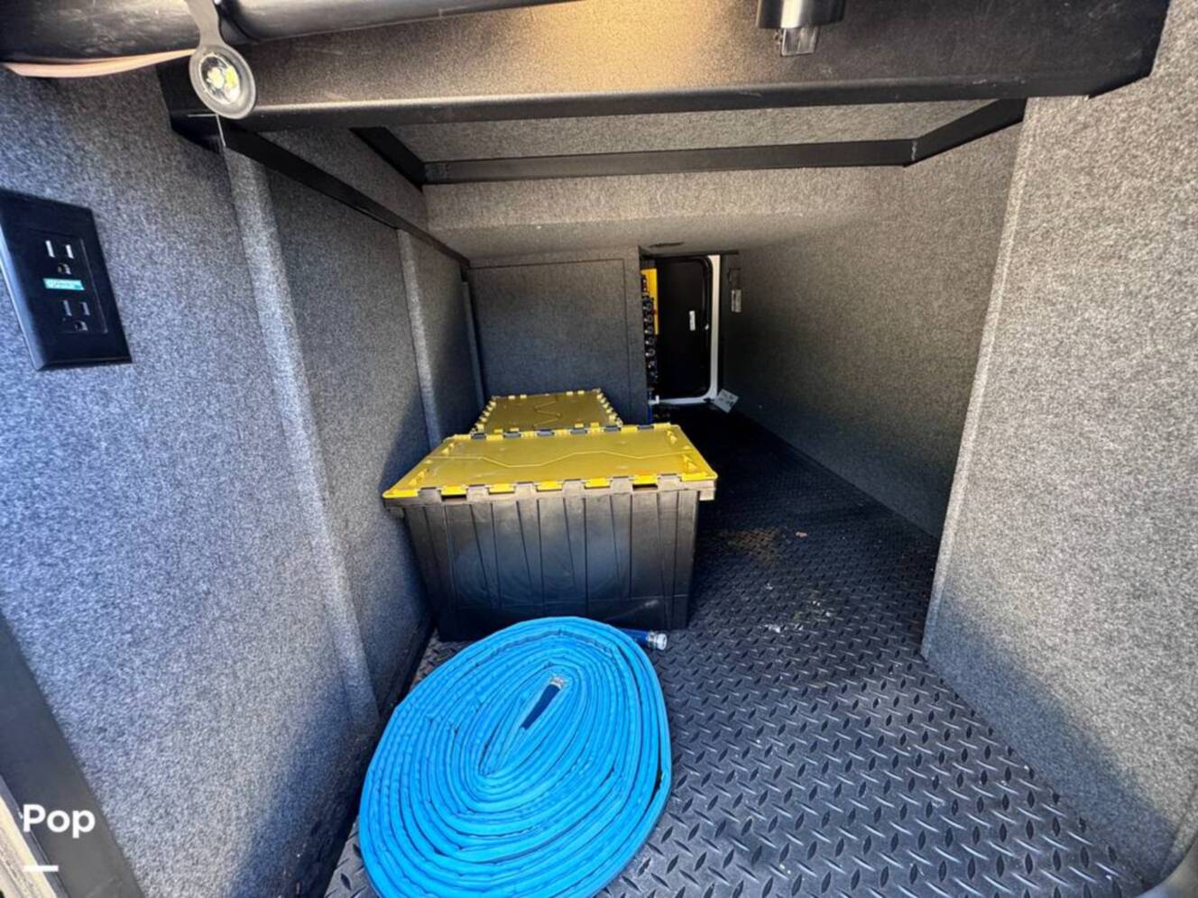 A photo of this 2023 Forest River Riverstone 45BATH Toy Hauler