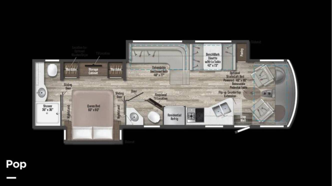 A photo of this 2022 Winnebago Adventurer 35F