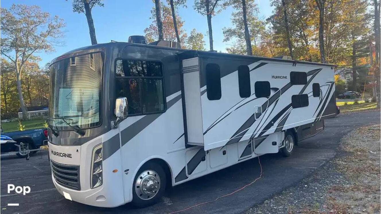 A photo of this 2023 Thor Motor Coach Hurricane 34J