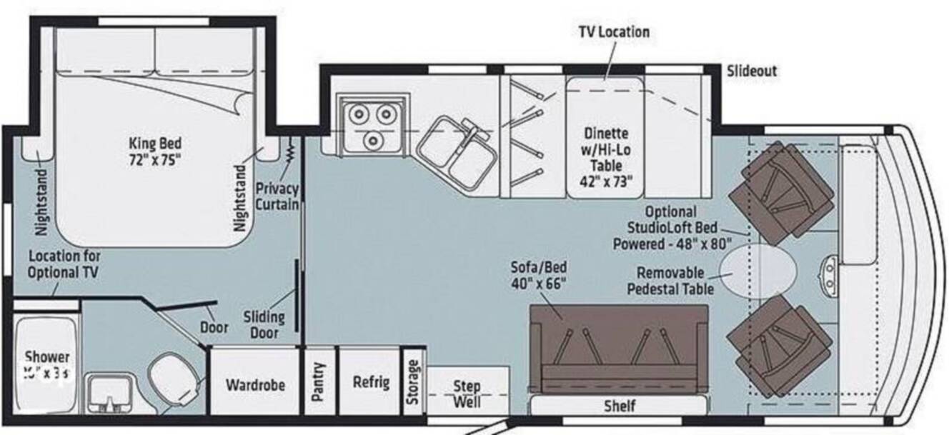 A photo of this 2019 Winnebago Vista 27PE