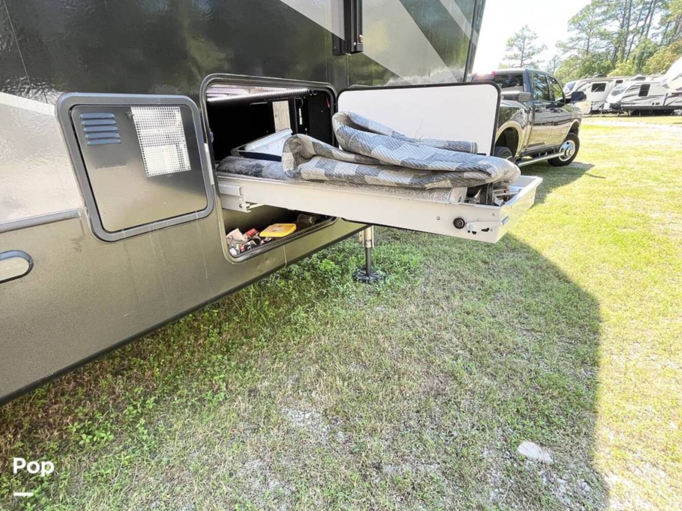 A photo of this 2021 Dutchmen Voltage 4205