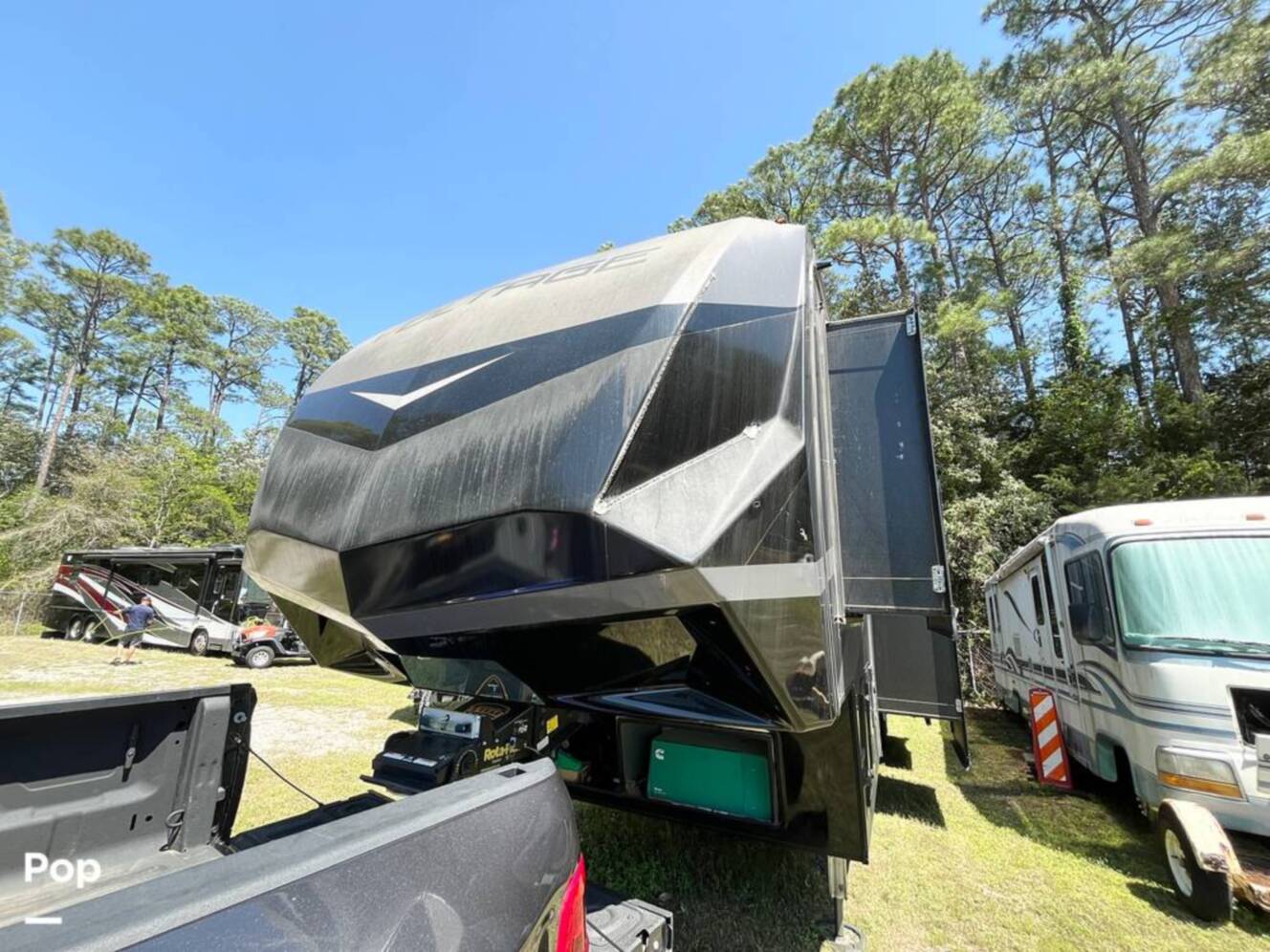 A photo of this 2021 Dutchmen Voltage 4205