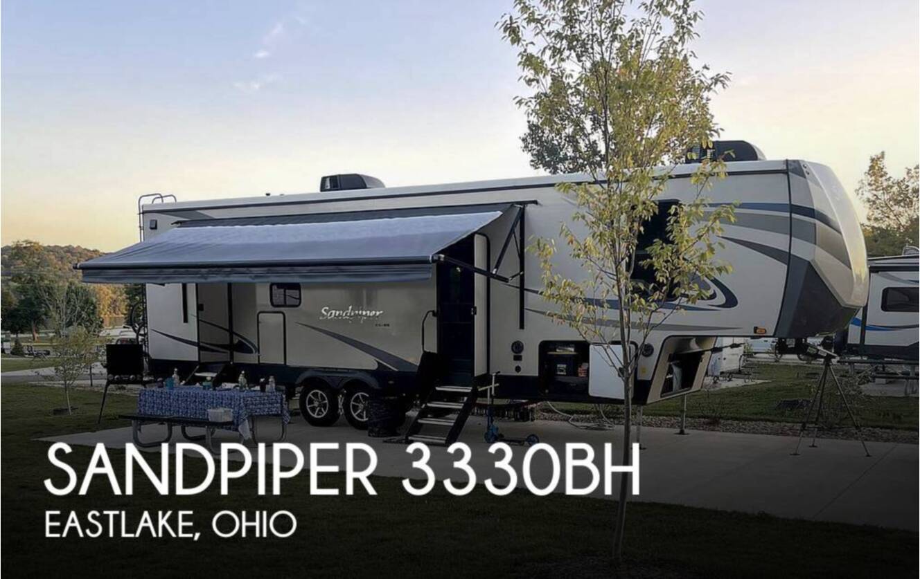 A photo of this 2021 Forest River Sandpiper 3330BH