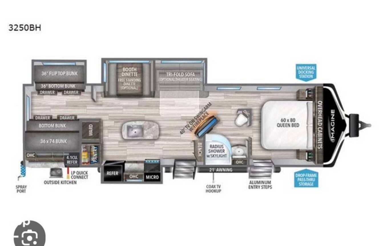 A photo of this 2022 Grand Design Imagine 3250BH