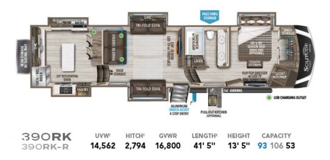 A photo of this 2022 Grand Design Solitude 390 RK