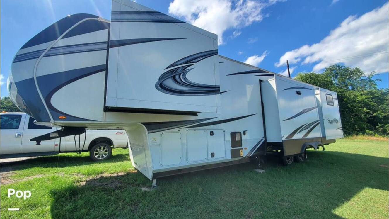 A photo of this 2021 Grand Design Solitude 3950BHR