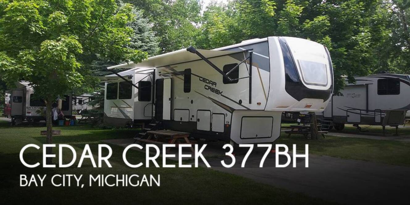 A photo of this 2021 Forest River Cedar Creek 377BH