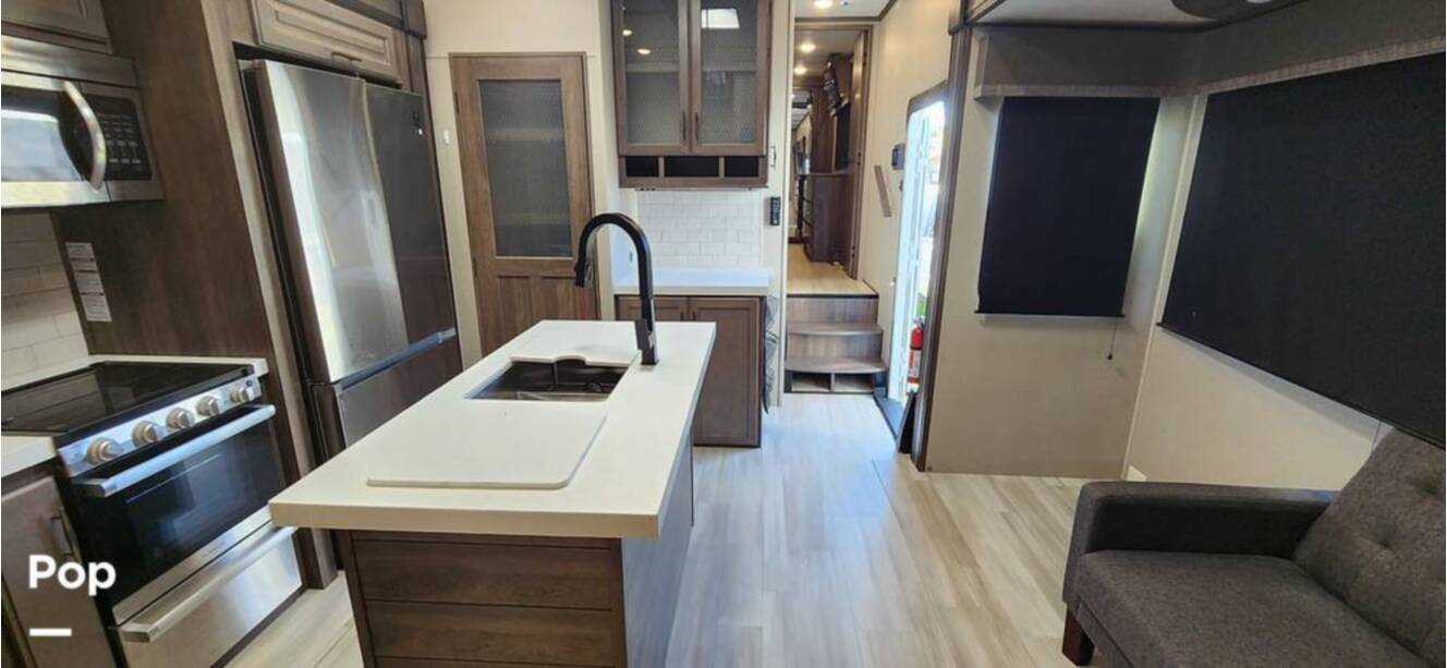 A photo of this 2021 Grand Design Solitude 3950BHR