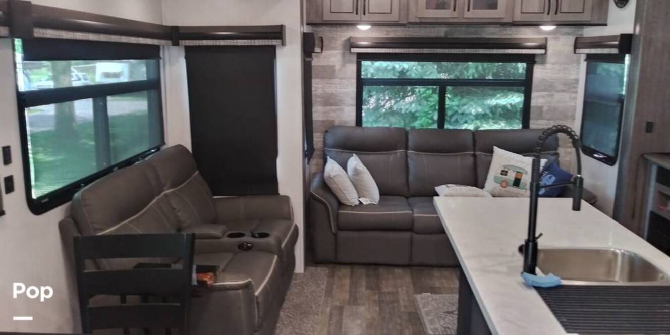 A photo of this 2021 Forest River Cedar Creek 377BH
