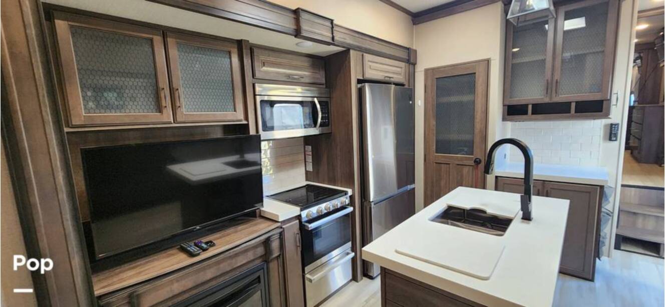 A photo of this 2021 Grand Design Solitude 3950BHR