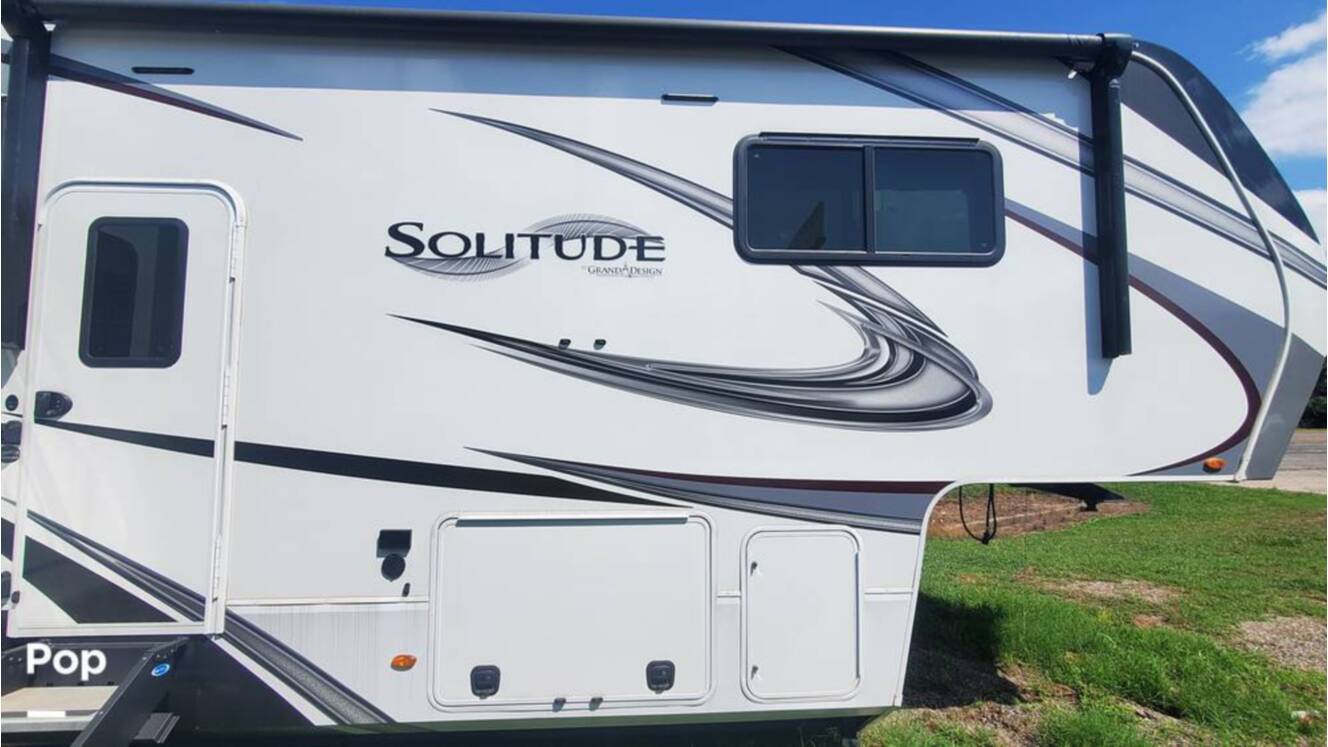 A photo of this 2021 Grand Design Solitude 3950BHR