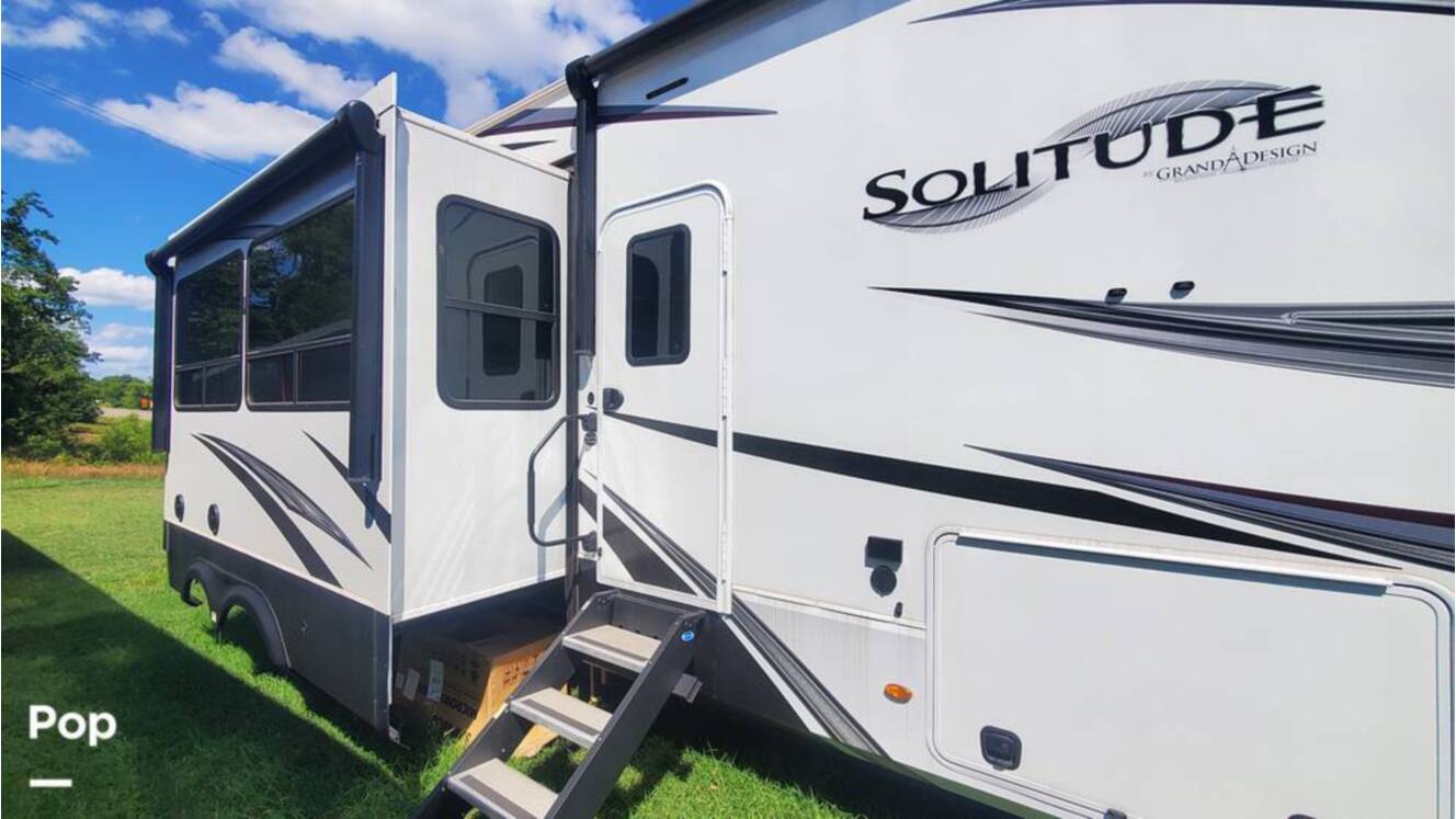 A photo of this 2021 Grand Design Solitude 3950BHR