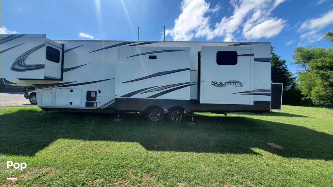A photo of this 2021 Grand Design Solitude 3950BHR