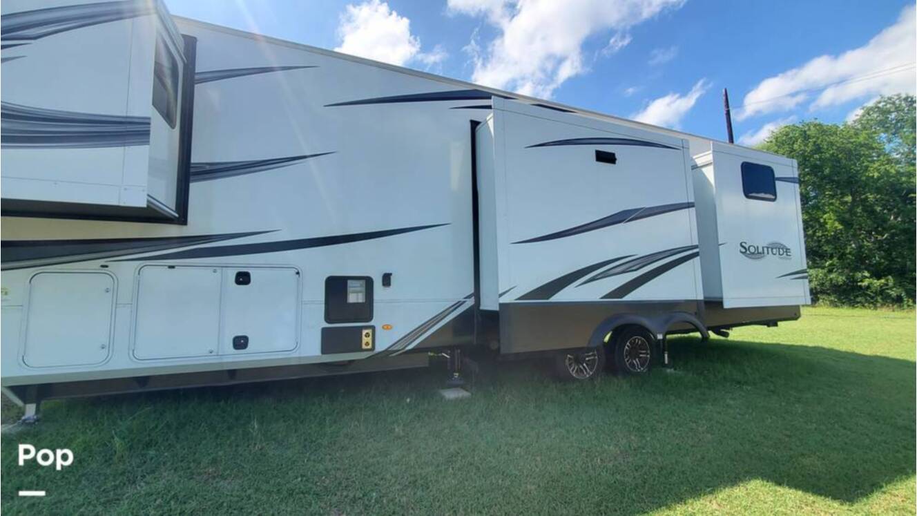 A photo of this 2021 Grand Design Solitude 3950BHR